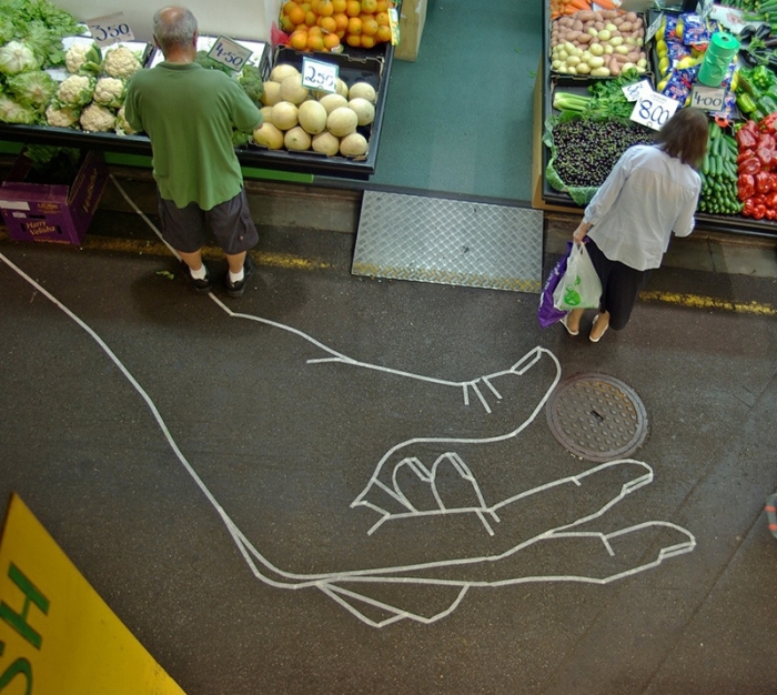 Artist Uses Duct Tape Instead Of Paint To Create Street Art (21 pics)