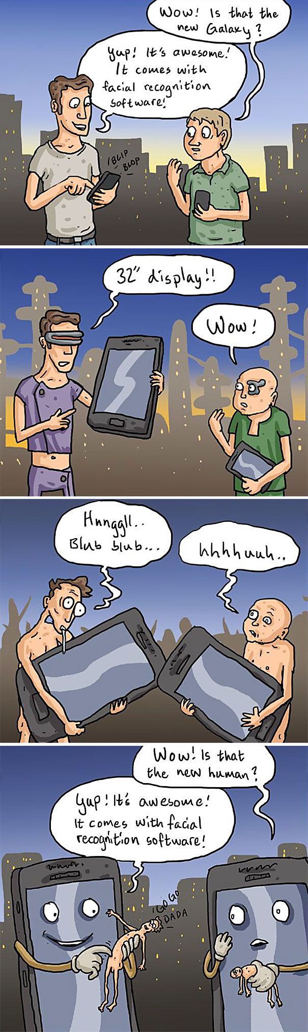 Clever Cartoons Show How Addicted People Are To Smartphones (27 pics)