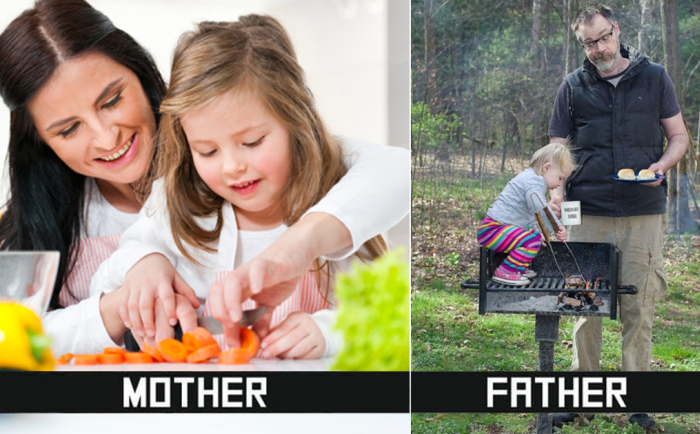 10 Big Differences Between How Mothers And Fathers Take Care Of Kids (10 pics)