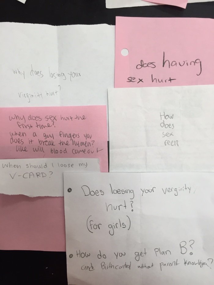 Anonymous Sex Questions Asked By Ninth Graders (16 pics)