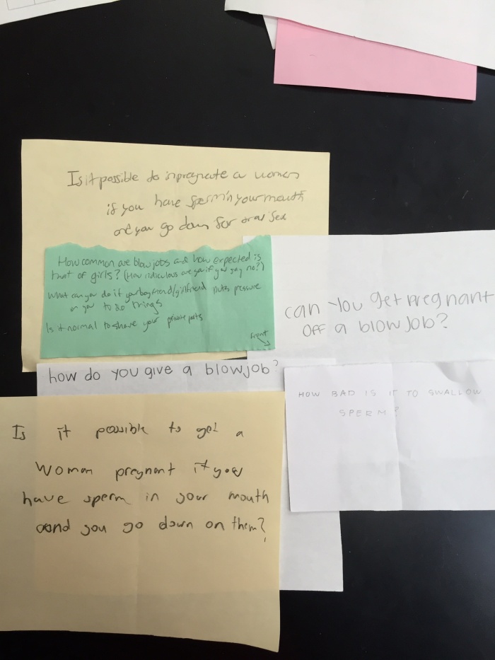 Anonymous Sex Questions Asked By Ninth Graders 16 Pics 