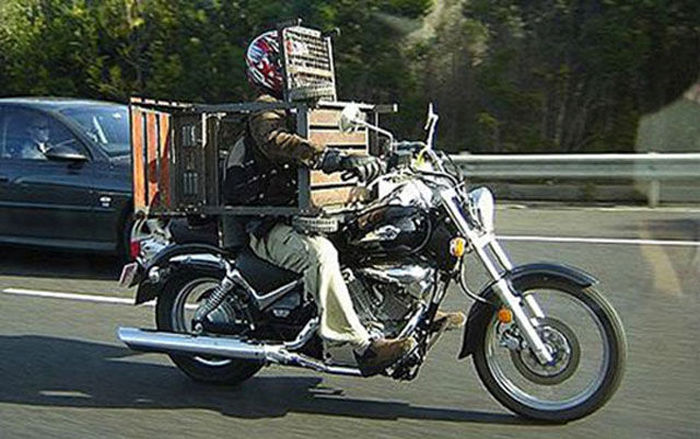 These People Prove That Anything Can Be Transported On A Motorcycle (27 pics)