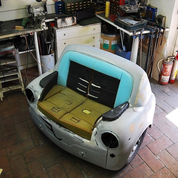 Old Vehicles Get Turned Into New Furniture (27 pics)