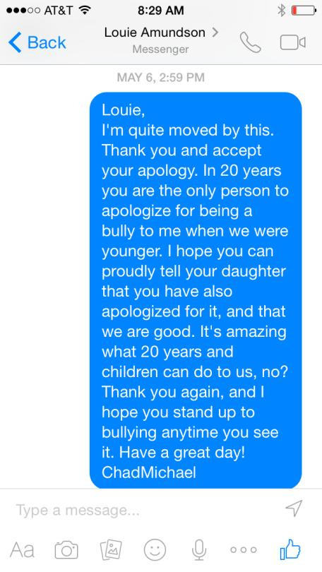 School Bully Apologizes To His Victim After 20 Years  (3 pics)