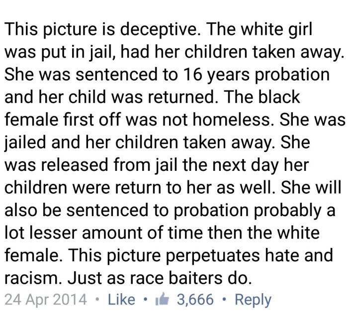 Man Calls Out Race Baiters On Facebook (2 pics)
