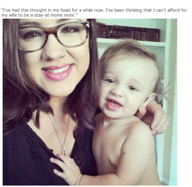Husband Says He Can't Afford His Wife Who's A Stay At Home Mom (8 pics)