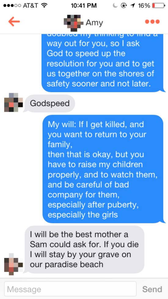 Man Uses Osama bin Laden's Love Letters To Troll On Tinder (11 pics)