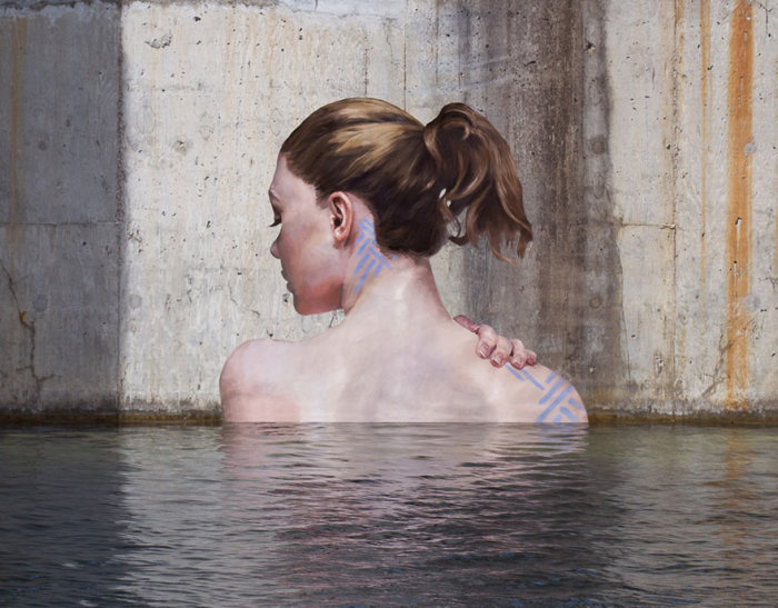 Hawaiian Artist Paints Incredible Seaside Murals While On A Surfboard (10 pics)