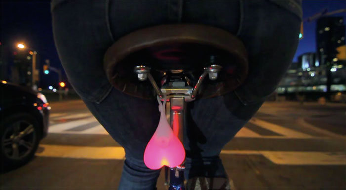 These Testicles Will Keep Cyclists Safe At Night (5 pics)