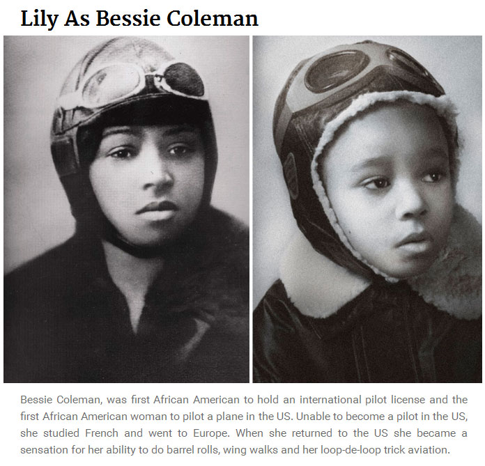 5 Year Old Girl Recreates Photos Of Famous Women From History (12 pics)