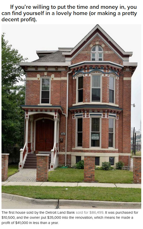 In Detroit You Can Buy A House For $500 (16 pics)