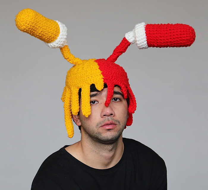 Phil Ferguson Crochets Delicious Looking Food Hats (16 pics)