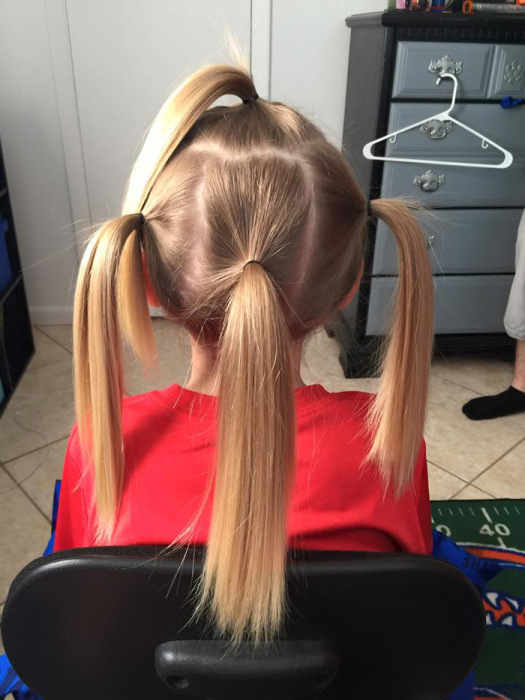 8 Year Old Boy Grows His Hair Long To Donate It For Cancer Patients (8 pics)