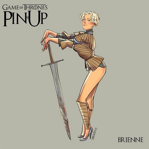 Artist Paints The Women From Game Of Thrones As Pin Up Girls (15 pics)