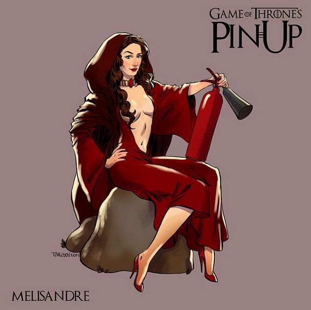 Artist Paints The Women From Game Of Thrones As Pin Up Girls (15 pics)