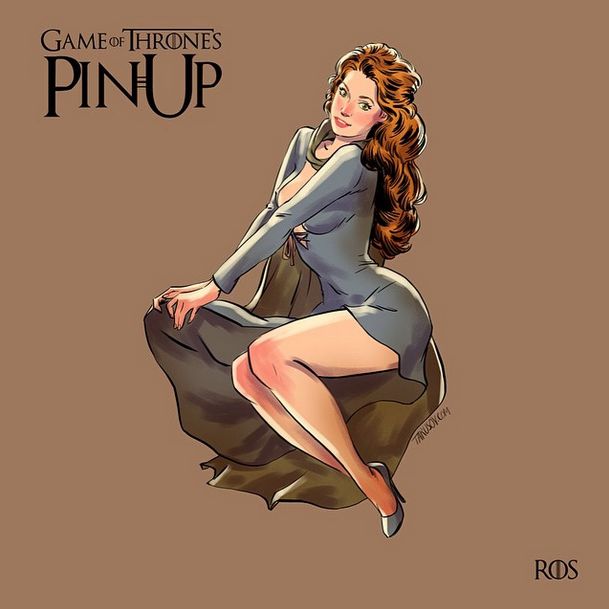 Artist Paints The Women From Game Of Thrones As Pin Up Girls (15 pics)