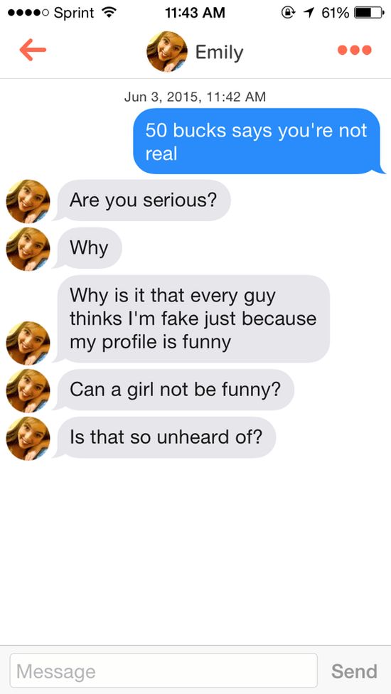 Guy Calls Tinder Girl Out For Being Fake Then Gets Her Number (6 pics)