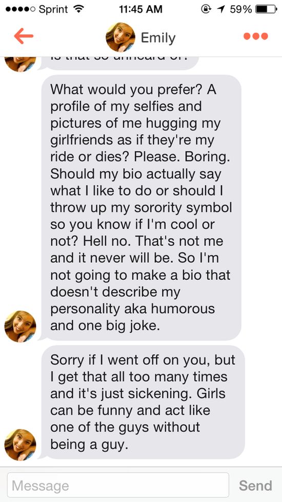 Guy Calls Tinder Girl Out For Being Fake Then Gets Her Number (6 pics)