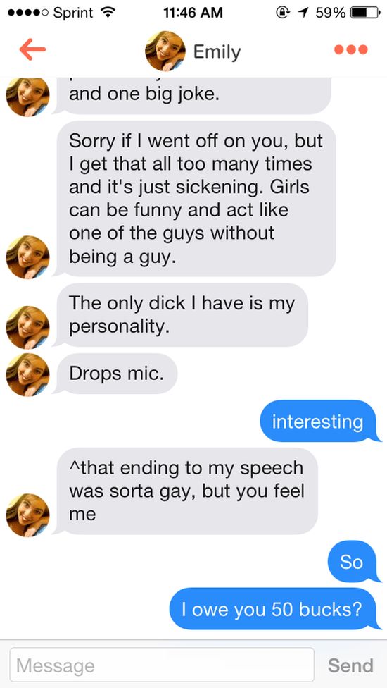 Guy Calls Tinder Girl Out For Being Fake Then Gets Her Number (6 pics)