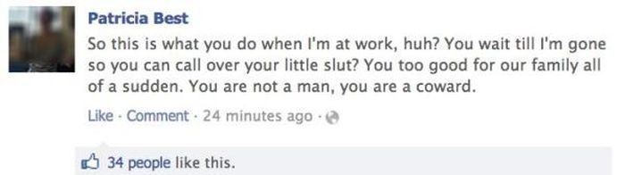 Girl Tries To Call Out Cheating Boyfriend On Facebook Then He Drops A Bomb (5 pics)