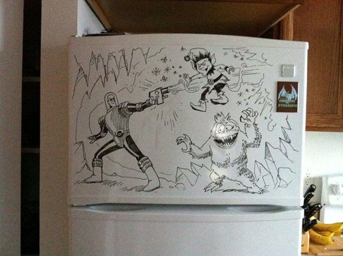 Charlie Layton Creates Masterpieces In The Kitchen On Freezer Friday (40 pics)