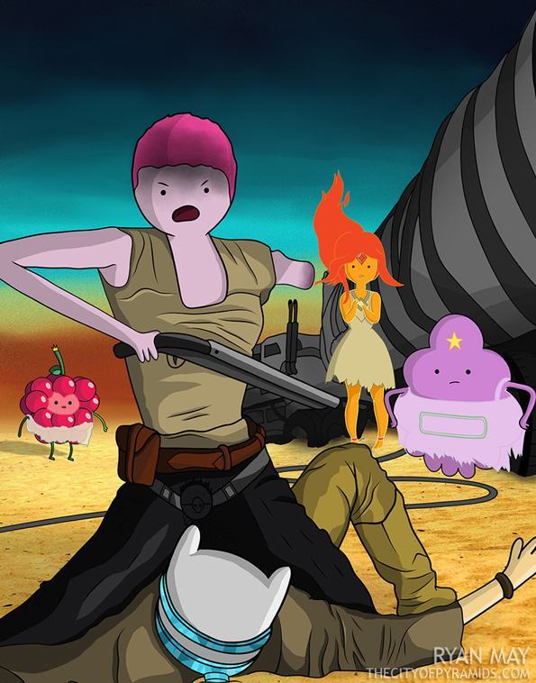 Mad Max And Adventure Time Come Together In This Awesome Mashup (6 pics)