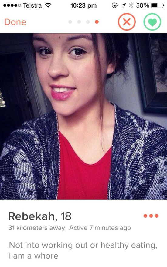 You're Going To Love These Brutally Honest Tinder Girls (8 pics)