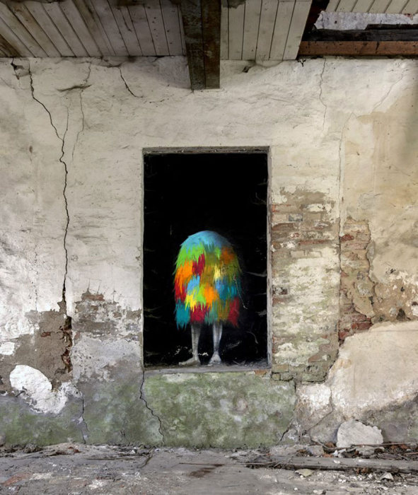 An Artist In Berlin Is Painting Monster Murals Inside Abandoned Buildings (19 pics)