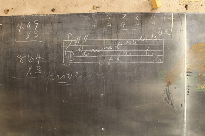 This Oklahoma City High School Discovered 100 Year Old Chalkboard Drawings (9 pics)