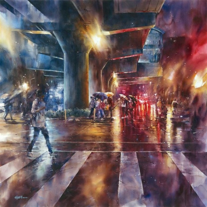 Artist Lin Ching Che Uses Watercolors To Paint Urban Landscapes (26 pics)