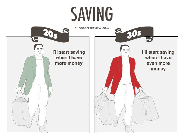 How You Deal With Money In Your 20s Vs Money In Your 30s (13 pics)