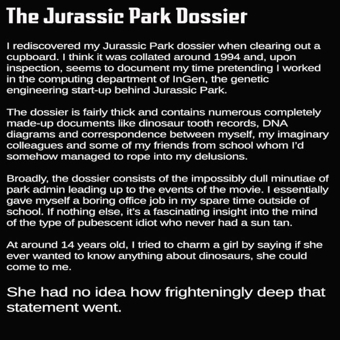 This Kid Wanted To Work At Jurassic Park And He Had It All Figured Out (22 pics)