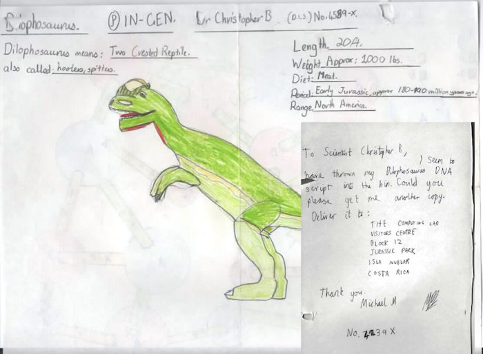 This Kid Wanted To Work At Jurassic Park And He Had It All Figured Out (22 pics)