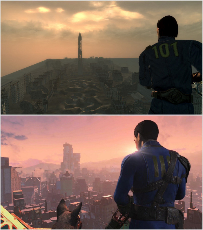 Comparing The Graphics Of Fallout 4 To Fallout 3 (9 pics)