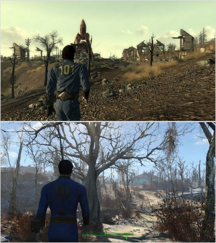 Comparing The Graphics Of Fallout 4 To Fallout 3 (9 pics)
