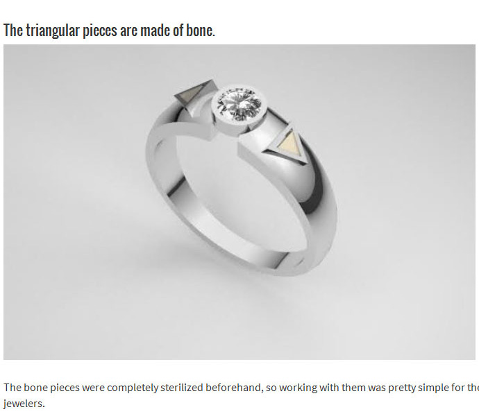 This Man Literally Put A Piece Of Himself Inside An Engagement Ring (7 pics)