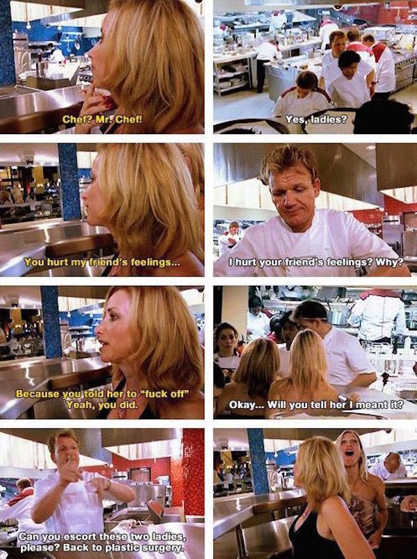 Gordan Ramsay Knows How To Cook Up Some Very Salty Insults (32 pics)