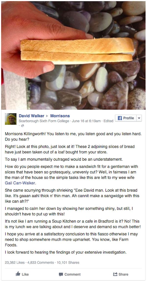 Company Has Awesome Response To Man's Complaints About Crooked Bread (6 pics)