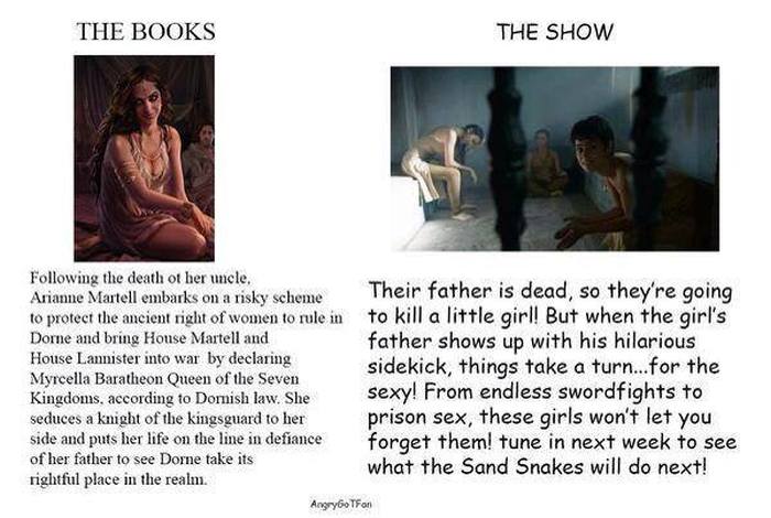 The Biggest Differences Between The Game Of Thrones Books And The Show (13 pics)