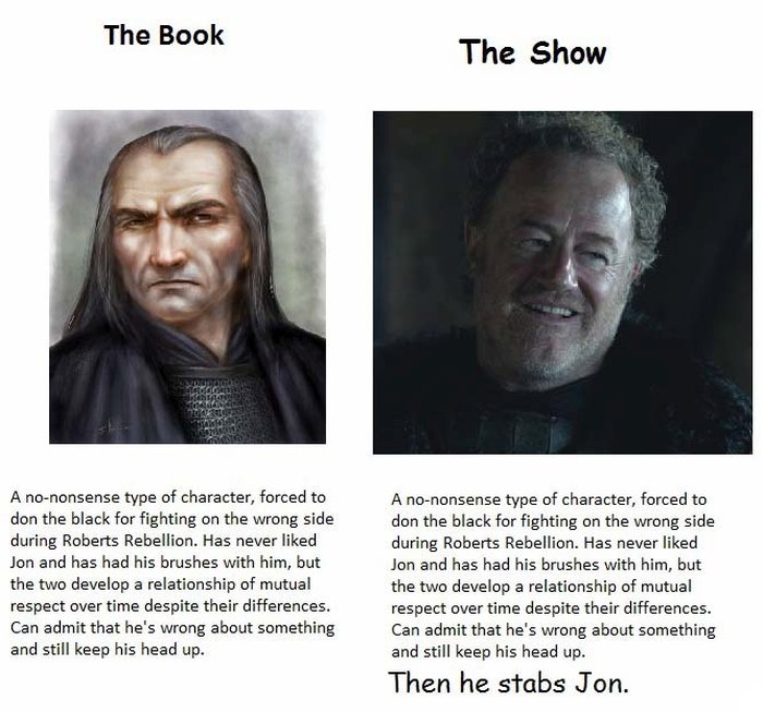 The Biggest Differences Between The Game Of Thrones Books And The Show (13 pics)
