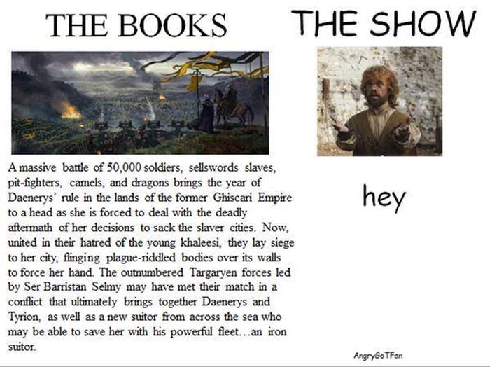 The Biggest Differences Between The Game Of Thrones Books And The Show (13 pics)