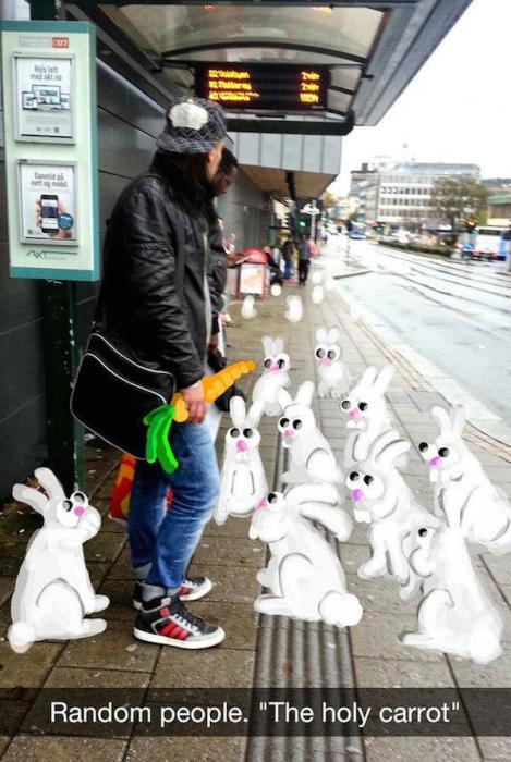 This Person Turned Random Snapchat Photos Into Real Masterpieces (20 pics)