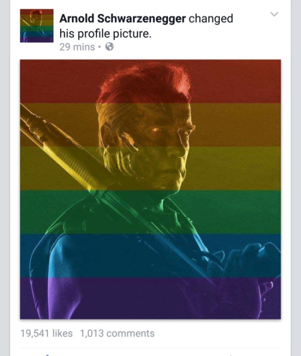 Homophobe Gets Owned By Arnold Schwarzenegger On Facebook (3 pics)