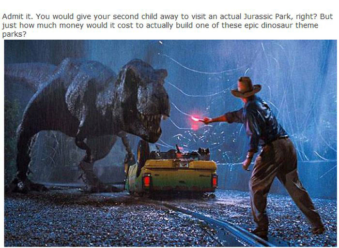 This Is How Much It Would Cost To Build A Real Life Jurassic Park (18 pics)