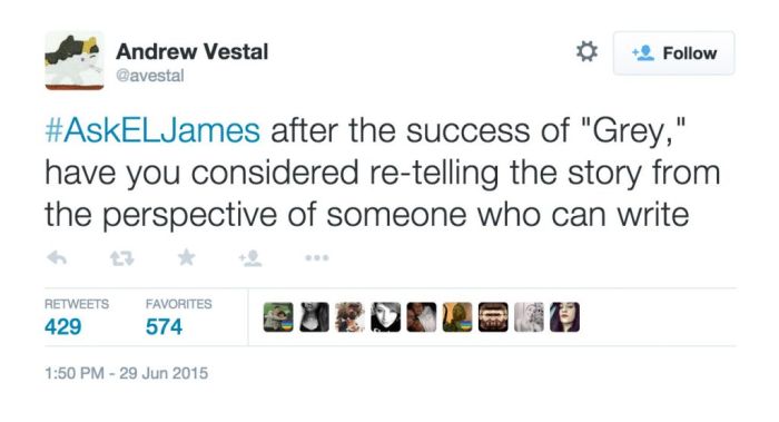 50 Shades Of Grey Author Gets Burned To The Ground During Twitter Q & A (9 pics)