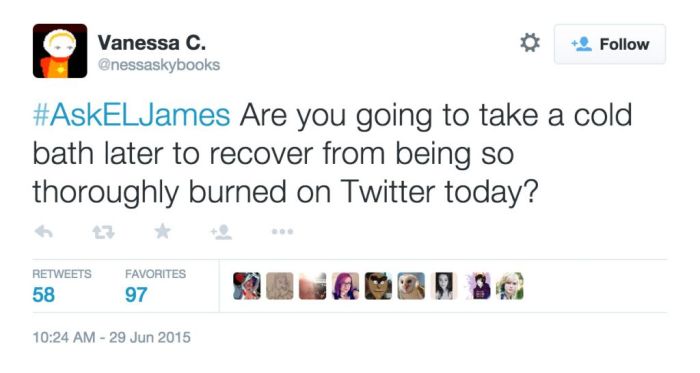 50 Shades Of Grey Author Gets Burned To The Ground During Twitter Q & A (9 pics)