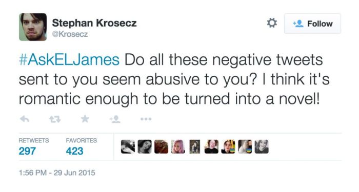 50 Shades Of Grey Author Gets Burned To The Ground During Twitter Q & A (9 pics)