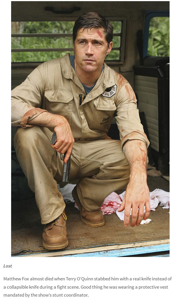 Celebrities That Almost Died On The Set (10 pics)