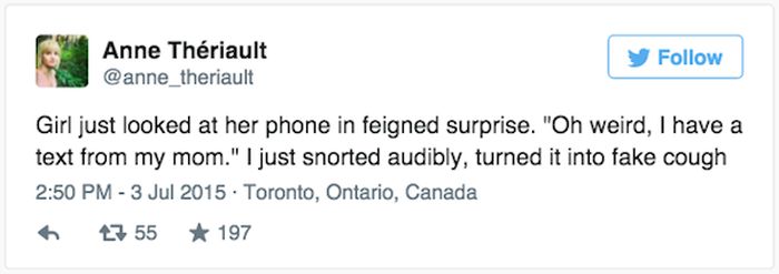 Anne Theriault Live Tweets A Couple's Horrible First Date (14 pics)