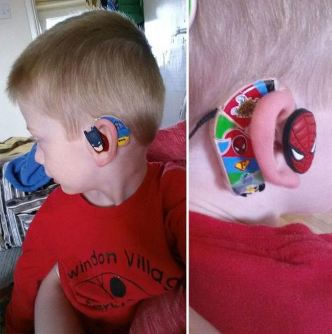 This Mom Created The Coolest Hearing Aids Ever For Her Hearing Impaired Son (8 pics)